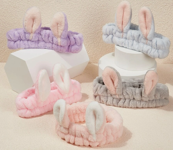 [Headband] Rabbit Ear Bath Headband