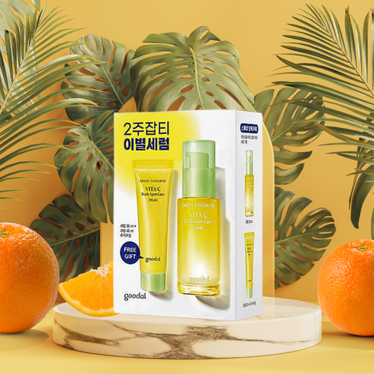 [GOODAL] Green Tangerine Vita C Dark Spot Serum 30mL Special Set (+Cream 40ml)