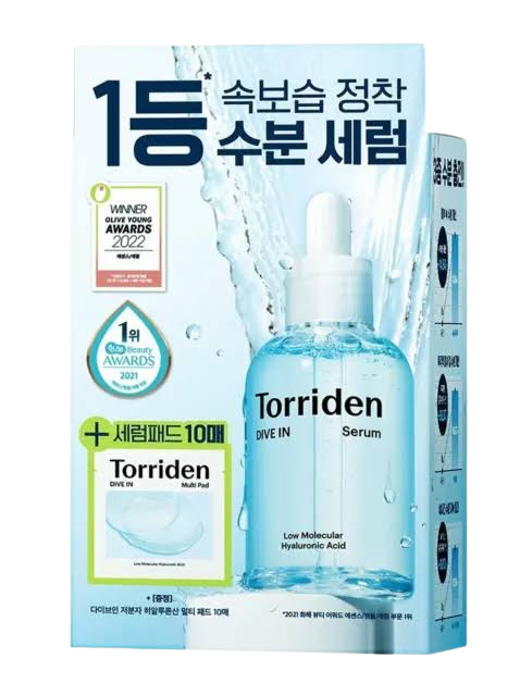 [TORRIDEN] Dive-In Low Molecular Hyaluronic Acid Serum + Serum pad 10